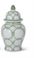 Green & White Ceramic Ginger Jars (2 Sizes)