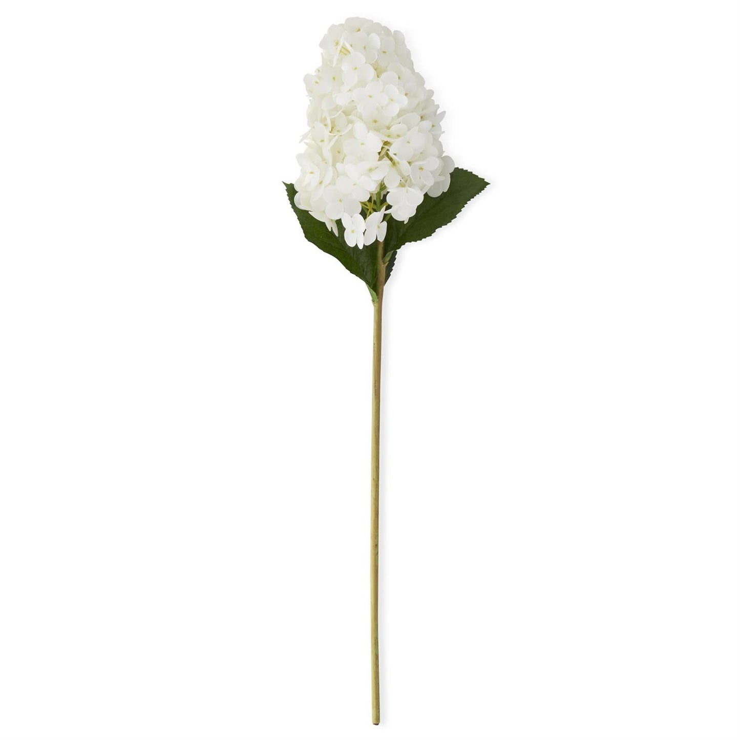 White Real Touch Cone Hydrangea Stem - 28"