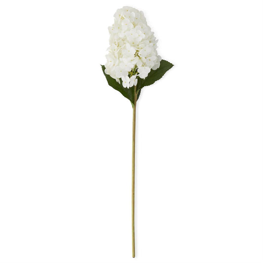 White Real Touch Cone Hydrangea Stem - 28"
