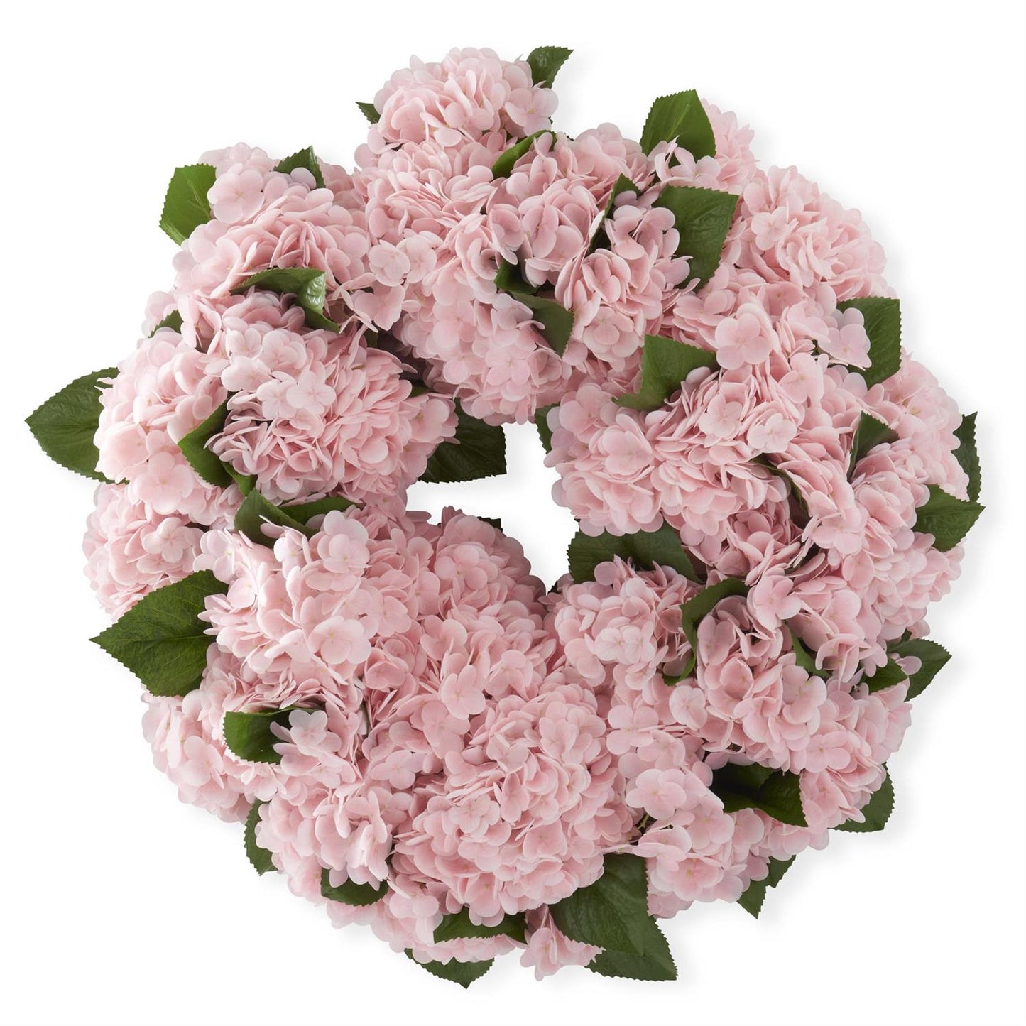 Pink Real Touch Hydrangea Wreath - 24"