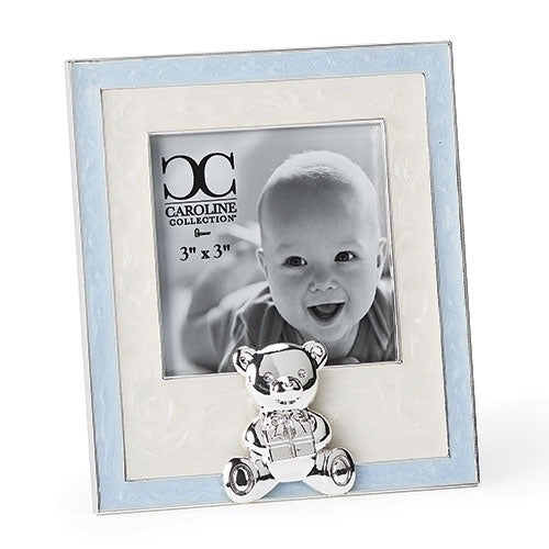 Blue Baby Bear Picture Frame 3x3