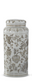 Taupe & White Porcelain Chinoiserie Lidded Jars (3 Sizes)