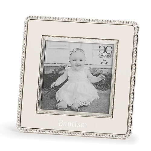 Baptism Square Frame 4x4 Caroline Collection