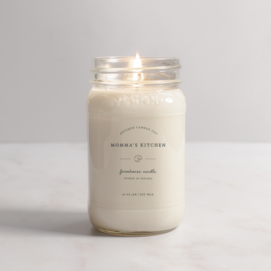 Momma's Kitchen - Soy Wax Mason Jar Candle: 16 oz