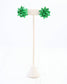 Let's Wrap Large Bow Stud Earring Green: Default