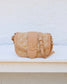 Griffin Crossbody Bag Woven Tan