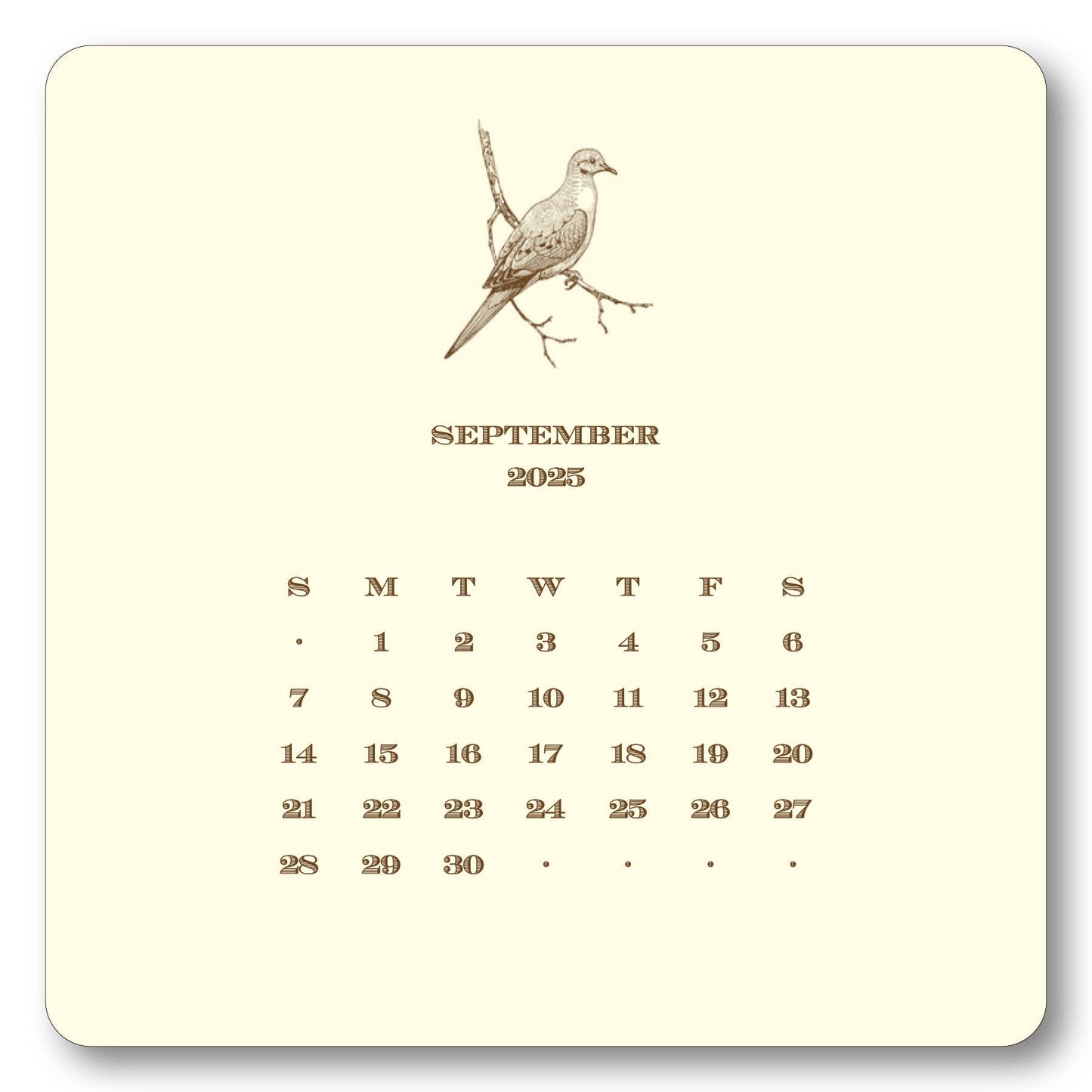 2025 Hunt Calendar with Easel