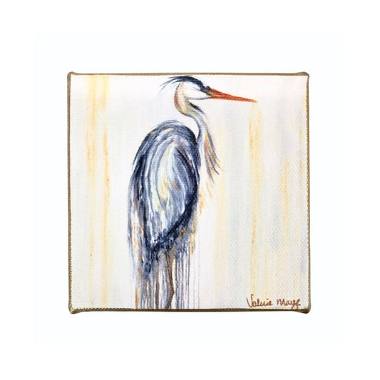 Watercolor Heron Mini Canvas