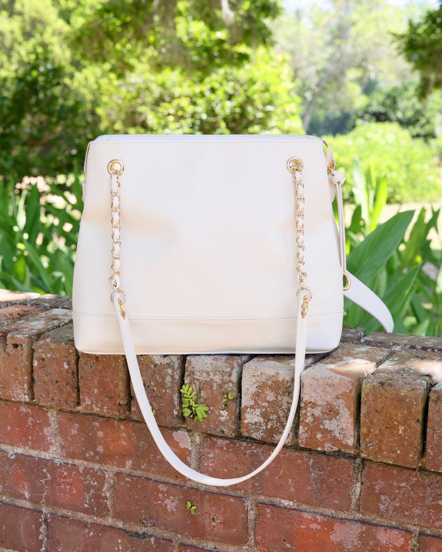 Teegan Tote Cream: Default