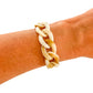 All Chunky Acrylic Chain Link Bracelet: Matte Mauve