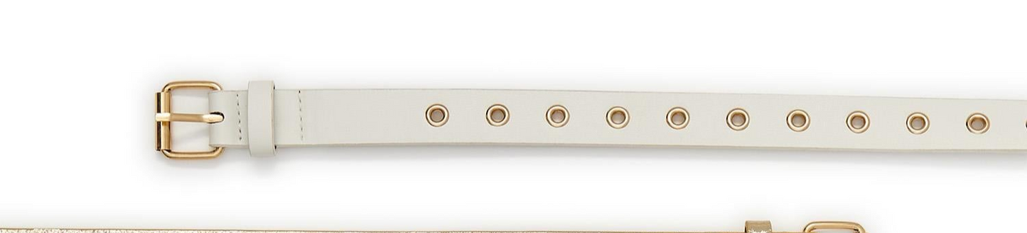 Glam Grommet Vegan Leather Belts w/Grommets (4 Colors)