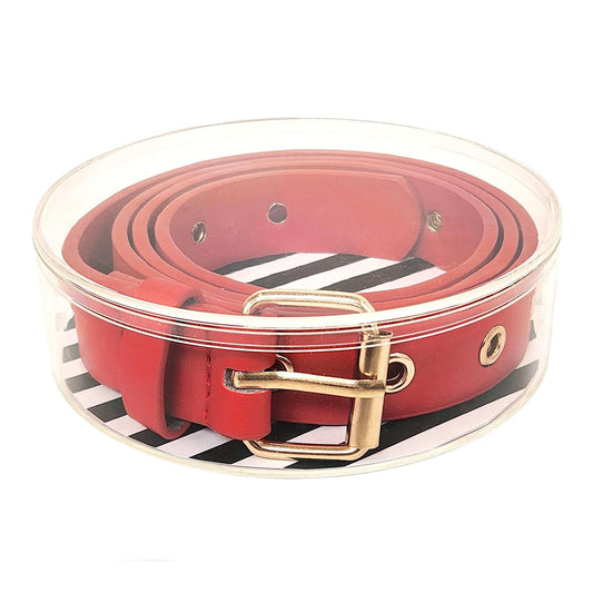 Glam Grommet Vegan Leather Belts w/Grommets (4 Colors)