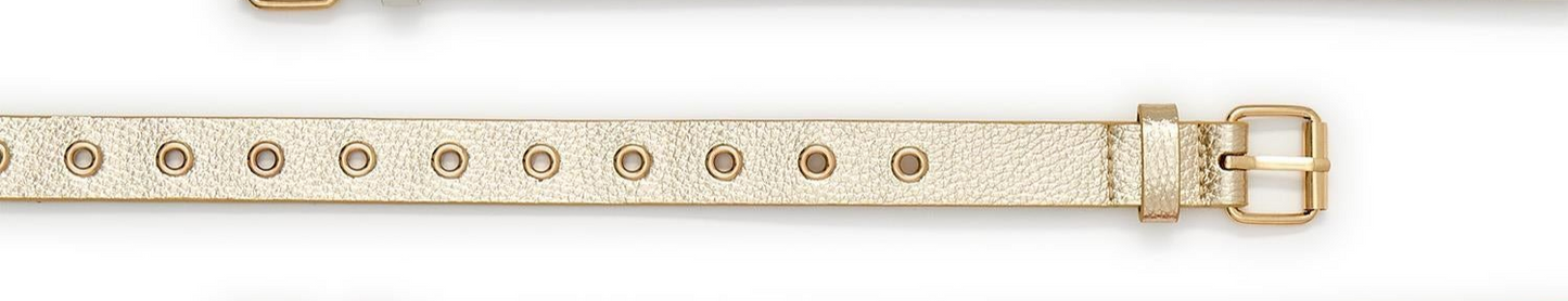 Glam Grommet Vegan Leather Belts w/Grommets (4 Colors)