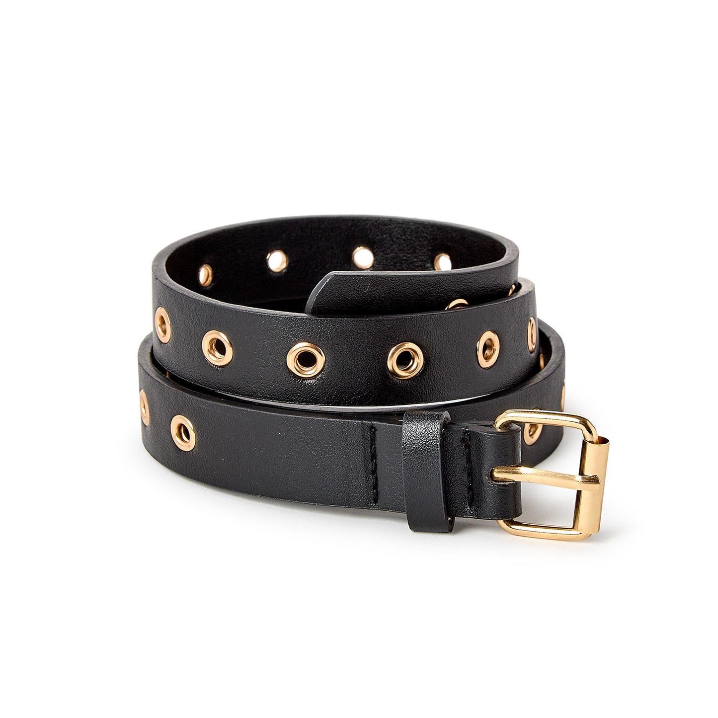 Glam Grommet Vegan Leather Belts w/Grommets (4 Colors)