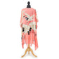 Peony Pink Heron Print Long Kimono- Viscose/Modal-Designed By One Hundred Stars