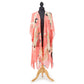 Peony Pink Heron Print Long Kimono- Viscose/Modal-Designed By One Hundred Stars