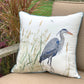 Blue Heron & Saltmarsh Indoor/Outdoor Pillow