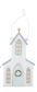 Distressed White Church Ornament (3 Styles)