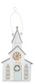 Distressed White Church Ornament (3 Styles)