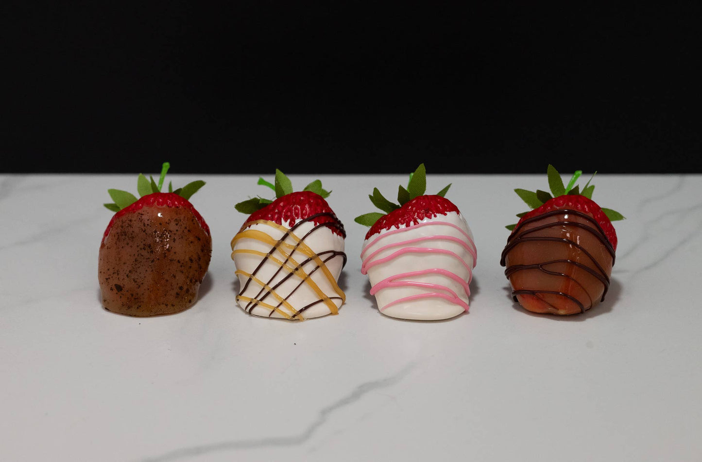 Fake Deluxe Dipped Strawberries - Set of 12