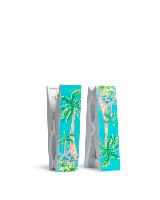 Caribbean Palm Beach Towel Clips (set of 2)