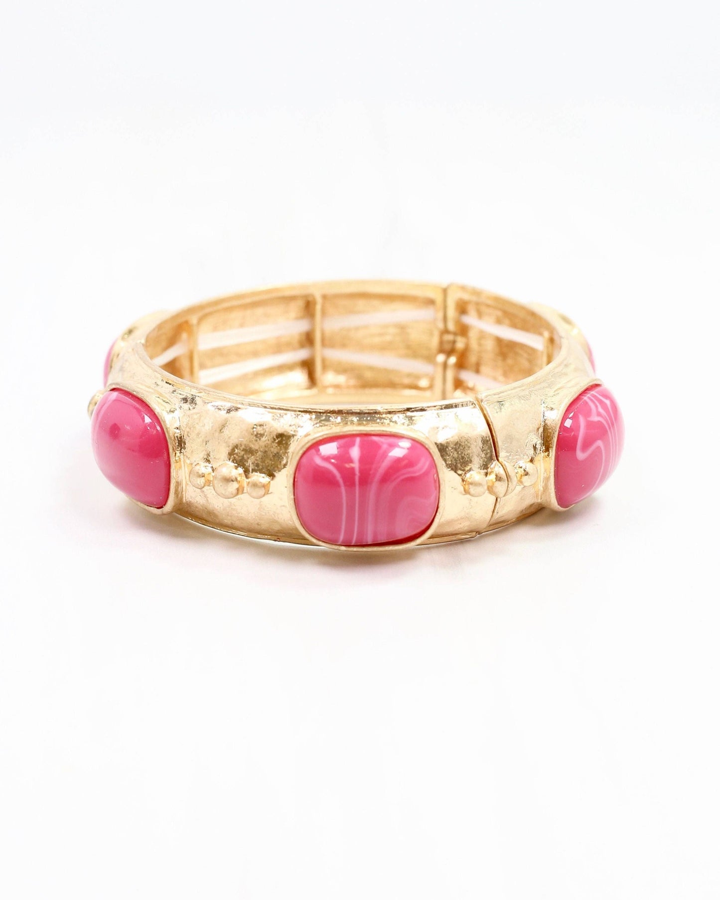 Tally Stretch Bracelet Pink: Default