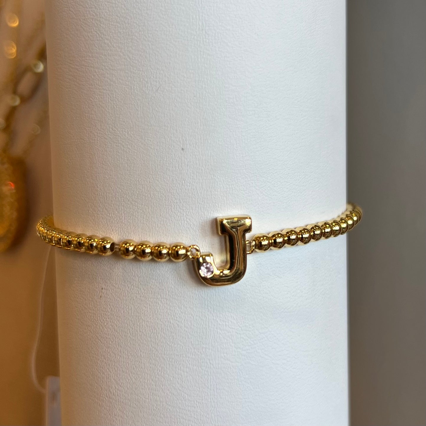 Kids Letters of Gold Initial Bracelet