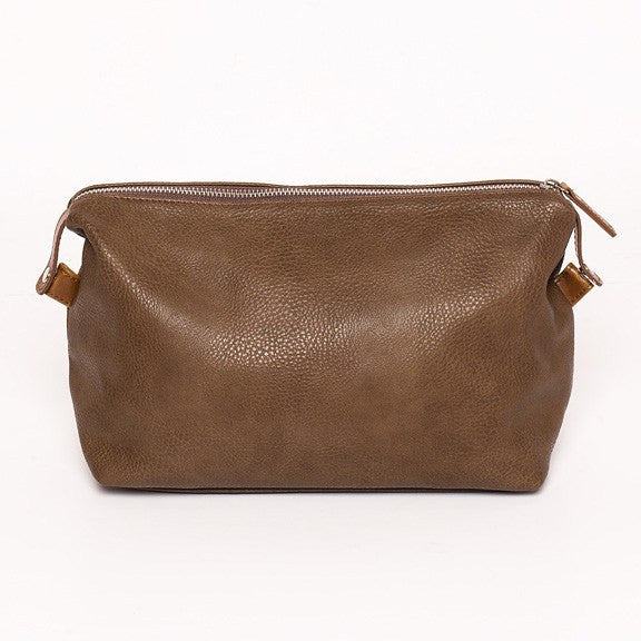 Alpha Toiletry Bag - Chocolate Brown