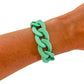 All Chunky Acrylic Chain Link Bracelet: Matte Mauve