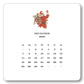 2025 Desk Calendar with Easel