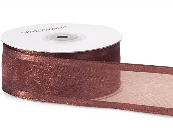 Wired Satin Edge Sheer Ribbon: Ivory / 1 Pack / 1-1/2"x25 yards