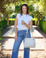 Teegan Tote Cream: Default