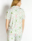 Nutcracker Trellis Short Sleeve Button Up Sleep Shirt w/ Pants