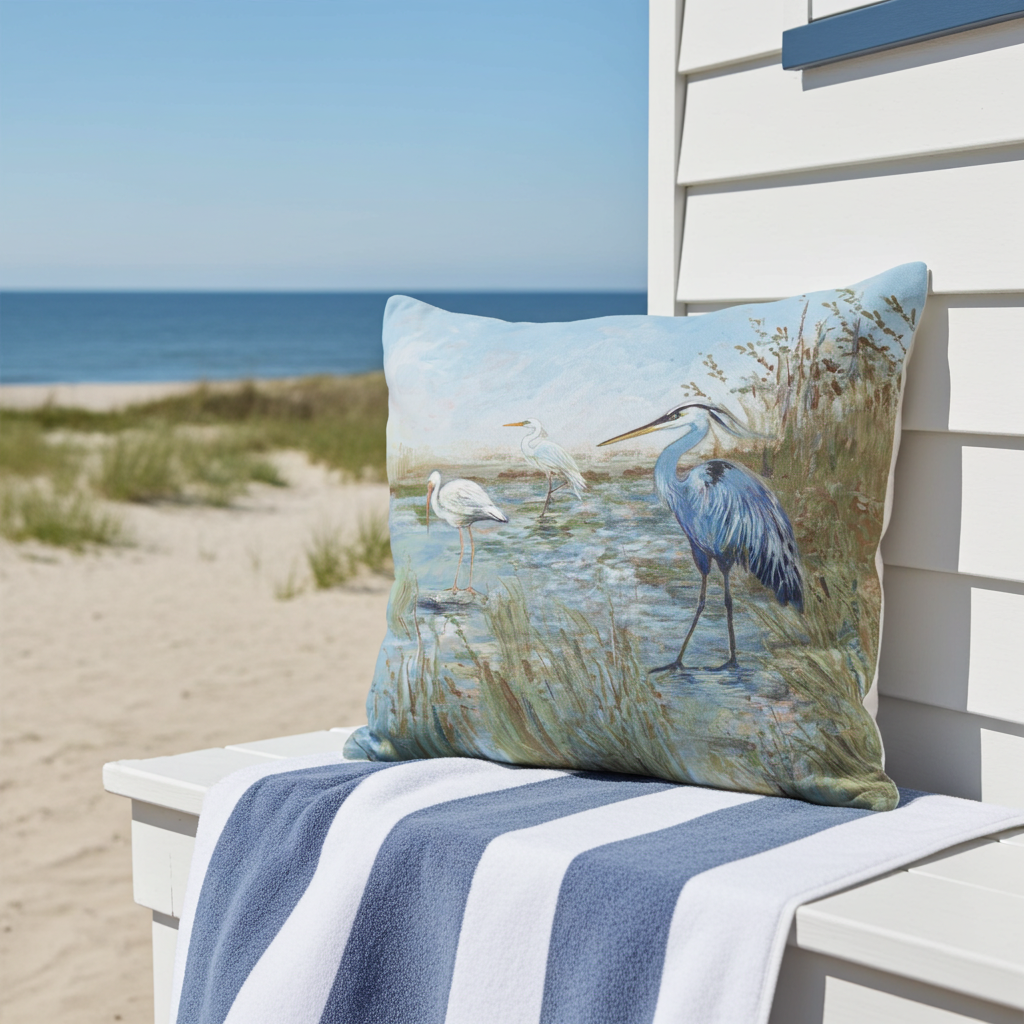 Pillow - Marshland Trio - indoor / outdoor cushion: 19x24