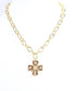 Murray Cross Charm Necklace Gold: Default