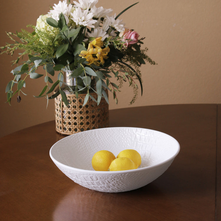 VIDA Croc Large Bowl (White)
