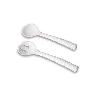 VIDA Crock Salad Servers (White)