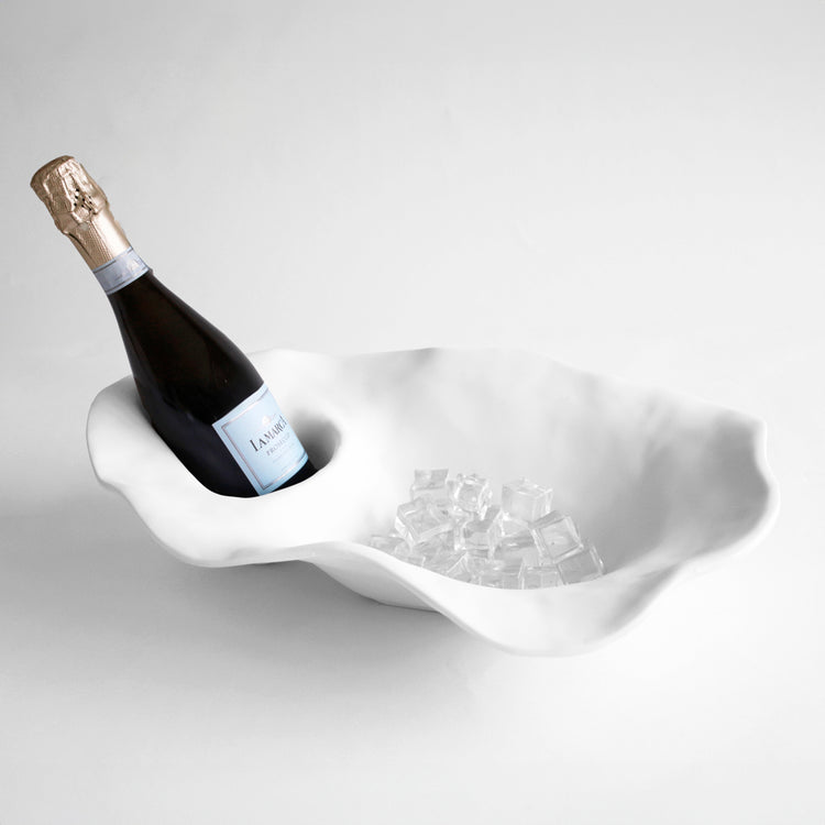 VIDA Ocean Oyster Champagne Bucket (White)