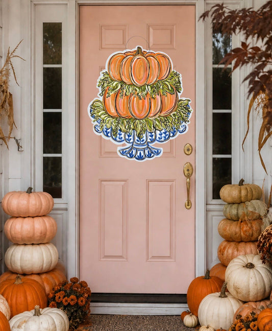 Stacked pumpkins 