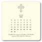 2025 Cross Calendar with Easel