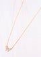 Jaquel CZ Bow Necklace GOLD