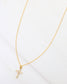 Hyannis CZ Cross Necklace Gold