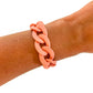 All Chunky Acrylic Chain Link Bracelet: Matte Mauve