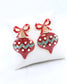 Bridger Bow and Ornament Earring Red