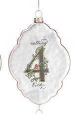 Twelve Days of Christmas Ornaments (Set of 12)