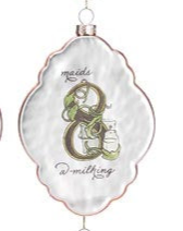 Twelve Days of Christmas Ornaments (Set of 12)