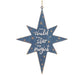 Two Sided Tin Star Religious Ornament