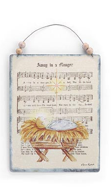 Tin Religious Hymn Ornaments (3 Styles)