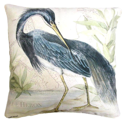 Great Heron 2 Pillow Indoor/Outdoor