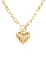 Kathi K Heart Charm Necklace Gold: Default